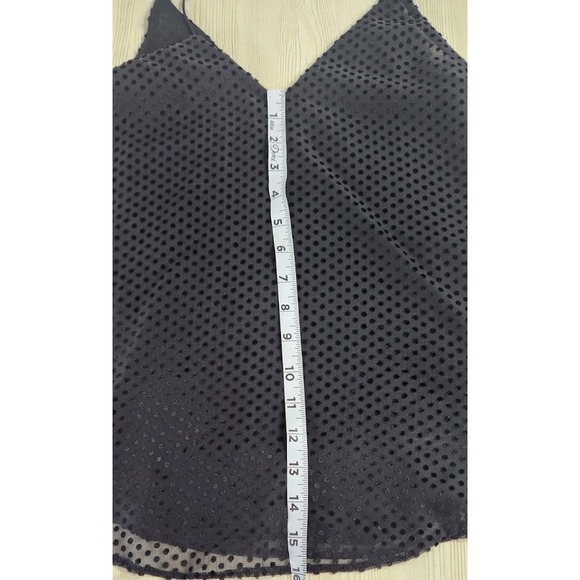 Express black sleeveless Polka Dot V-Neck Camisole Tank top Size XS - Picture 6 of 6